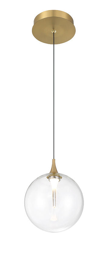 Mini-suspension Iissa Or, Verre transparent – vue 6
