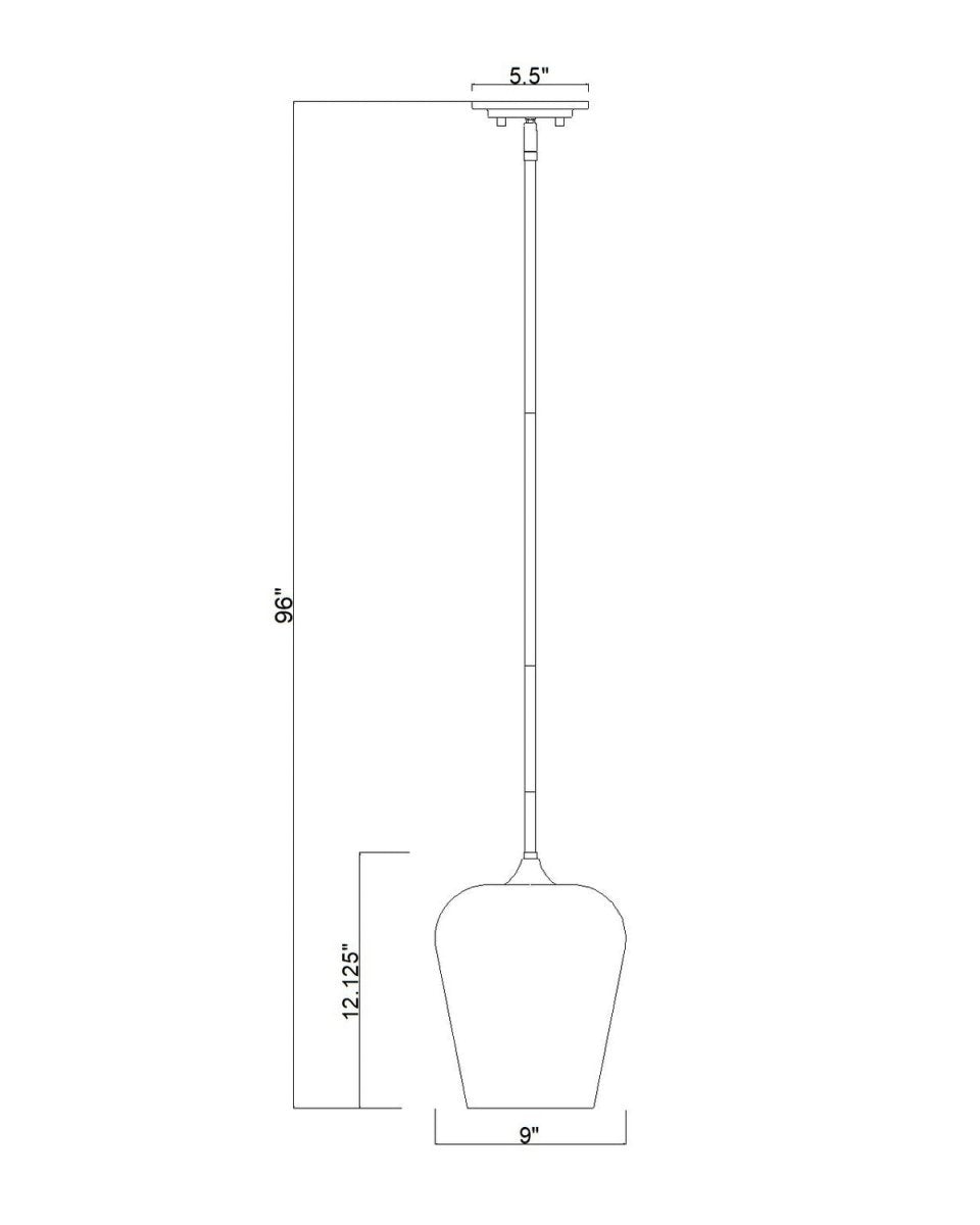 Mini-suspension Joliet - Laiton bruni 9" by Z-Lite | Luminaires & cie