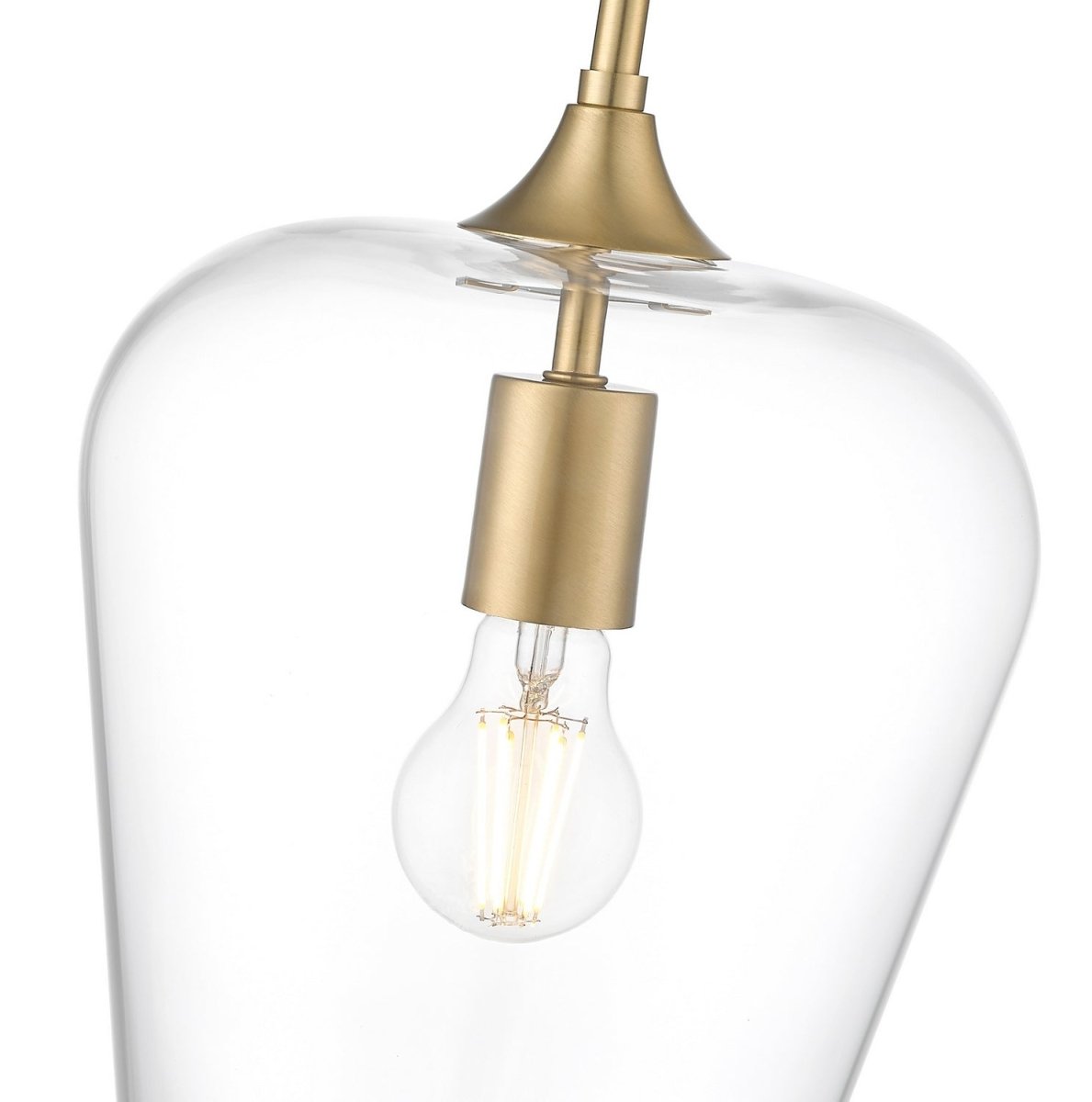 Mini-suspension Joliet - Laiton bruni 9" by Z-Lite | Luminaires & cie