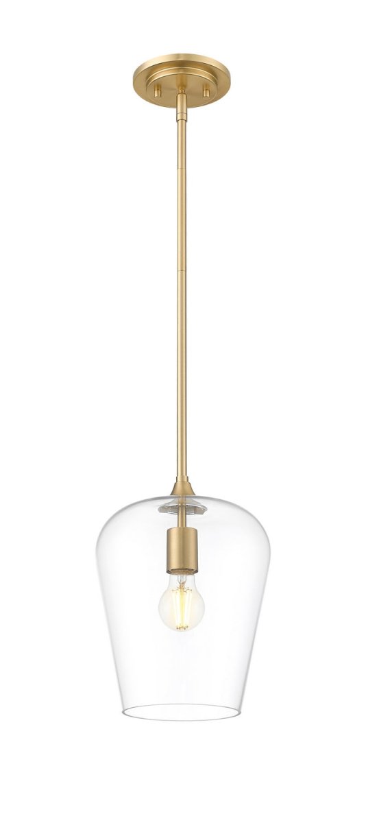 Mini-suspension Joliet - Laiton bruni 9" by Z-Lite | Luminaires & cie