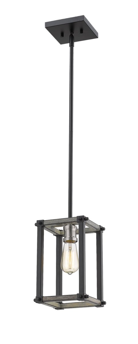 Mini-suspension Kirkland - Bardeau gris cendré 6 1/4" by Z-Lite | Luminaires & cie