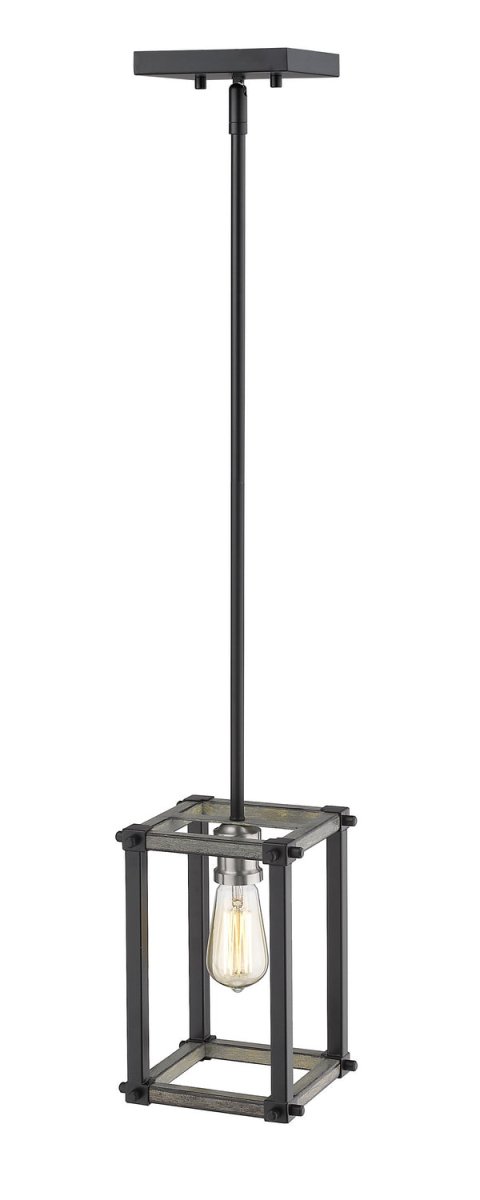 Mini-suspension Kirkland - Bardeau gris cendré 6 1/4" by Z-Lite | Luminaires & cie