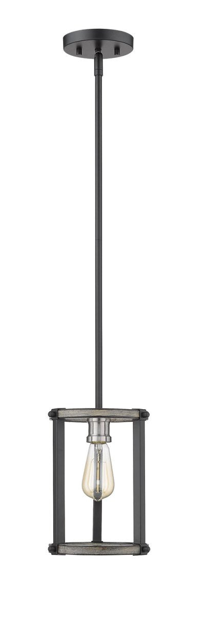 Mini-suspension Kirkland - Bardeau gris cendré 6 1/4" by Z-Lite | Luminaires & cie
