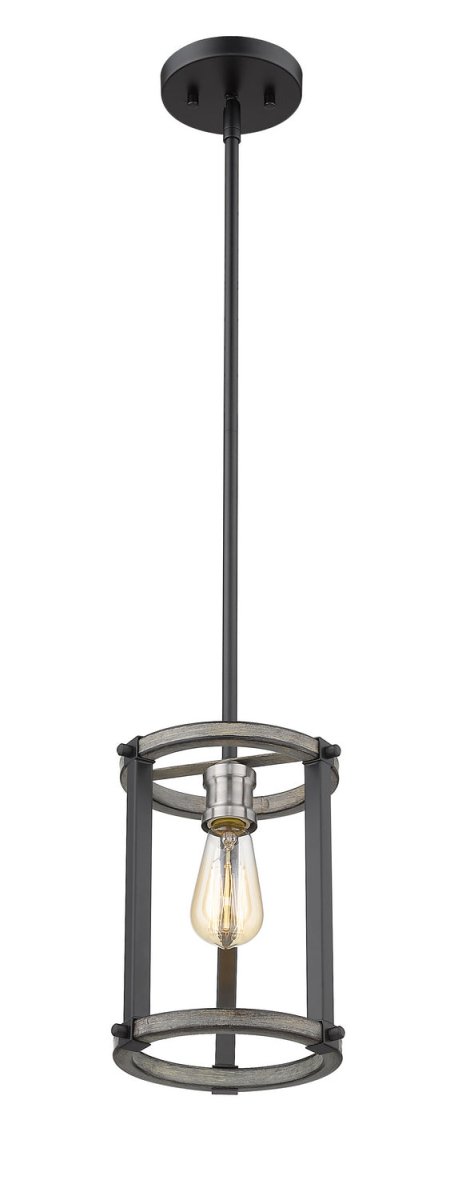 Mini-suspension Kirkland - Bardeau gris cendré 6 1/4" by Z-Lite | Luminaires & cie