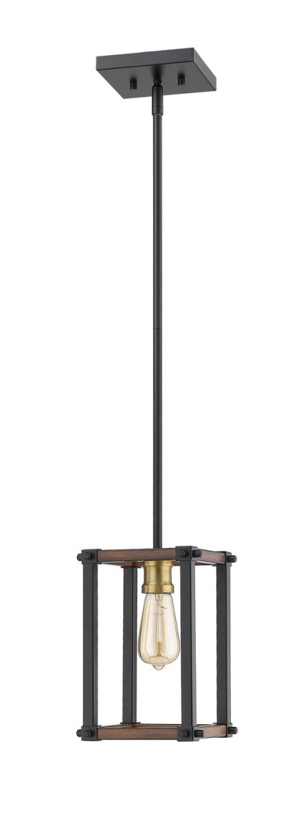 Mini-suspension Kirkland - Bardeau gris cendré 6 1/4" by Z-Lite | Luminaires & cie