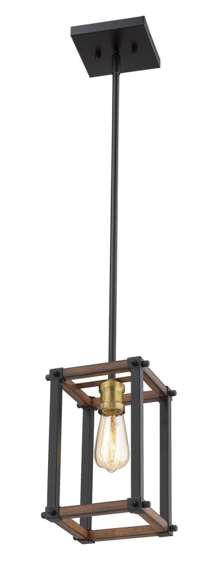 Mini-suspension Kirkland - Bardeau gris cendré 6 1/4" by Z-Lite | Luminaires & cie