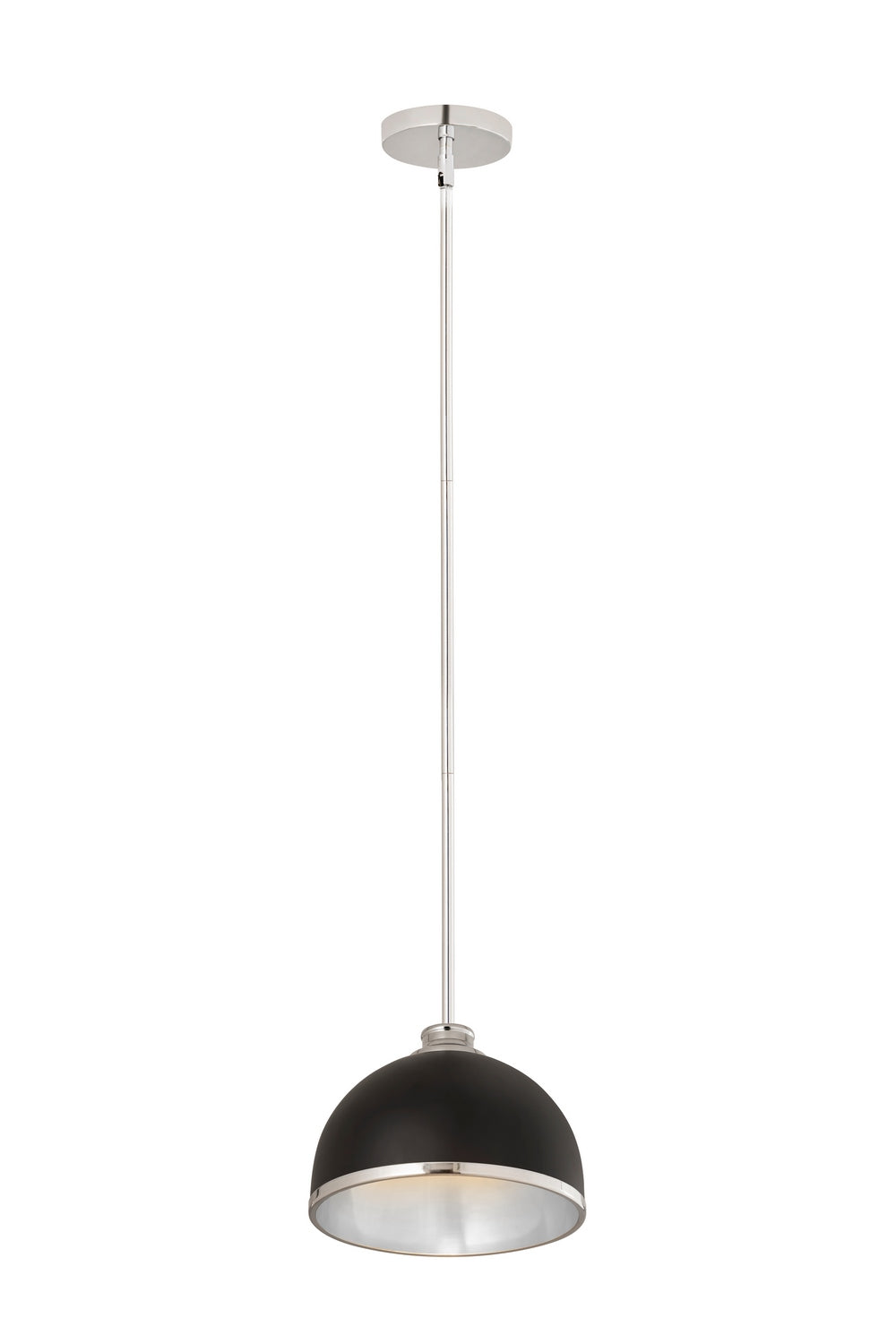 Mini-suspension Landry Noir mat + Chrome – vue 5