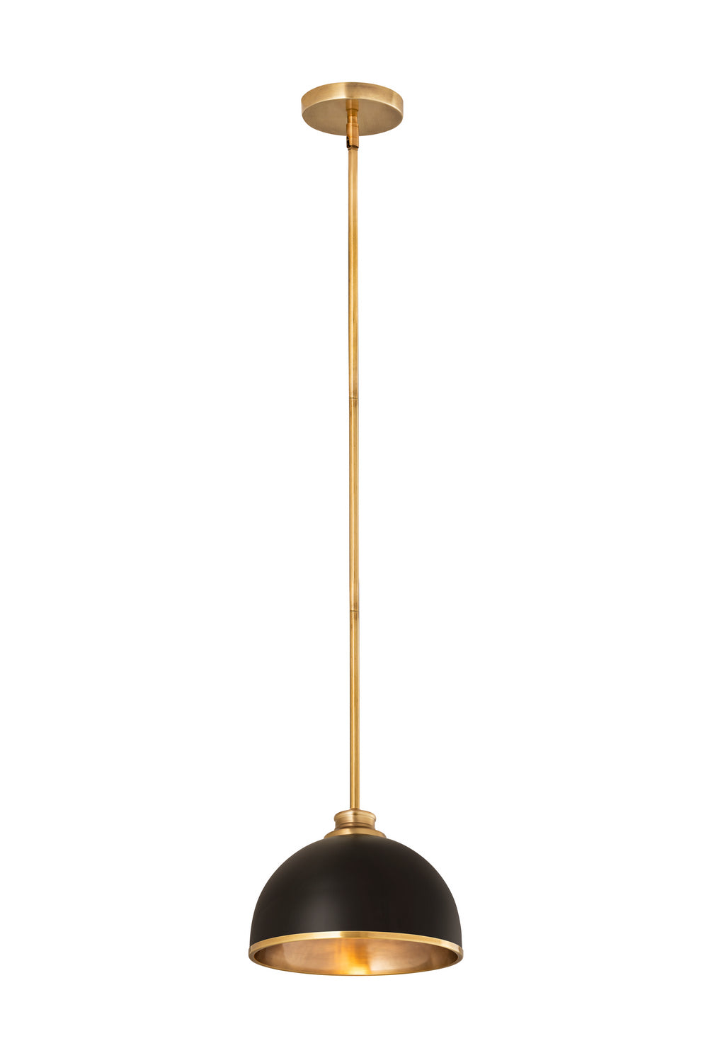Mini-suspension Landry Noir mat + Laiton bruni – vue 2
