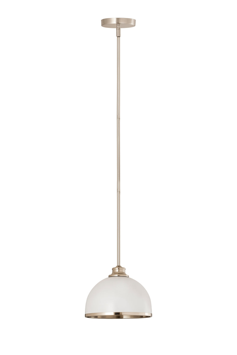 Mini-suspension Landry Blanc mat + Nickel brossé – vue 7