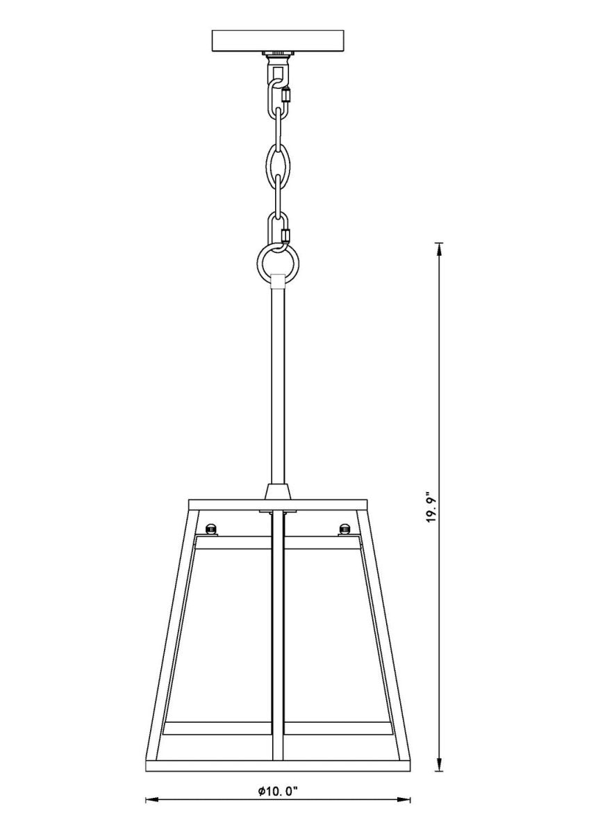 Mini-suspension Lenyx Pendant - Laiton frotté by Z-Lite | Luminaires & cie