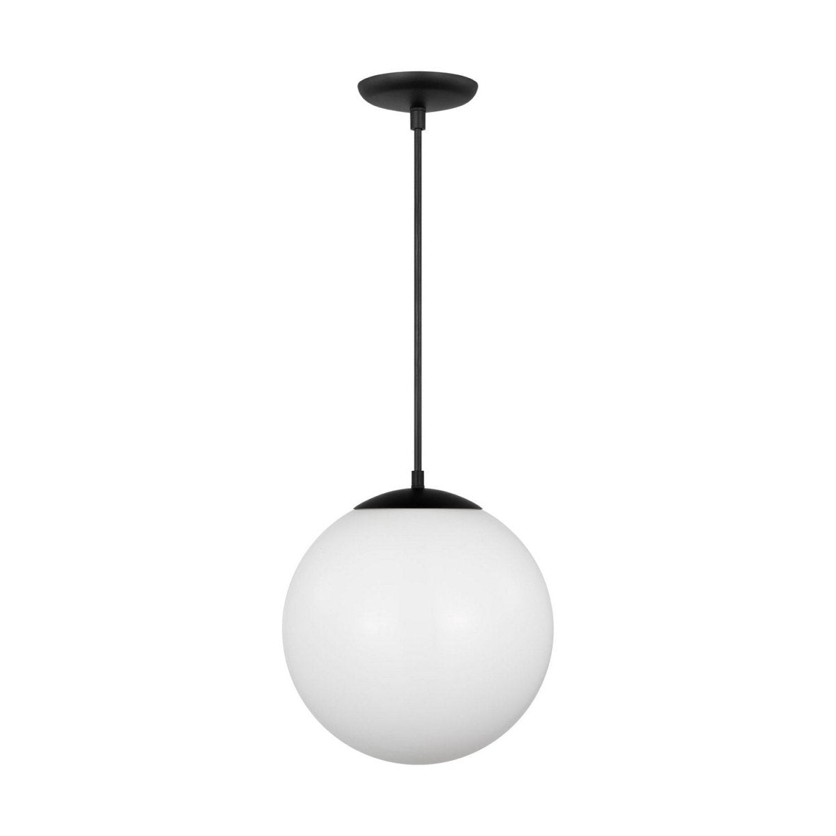 Mini-suspension Leo - Hanging Globe - Satin Brass Clear Seeded 14 by Visual Comfort Studio | Luminaires & cie