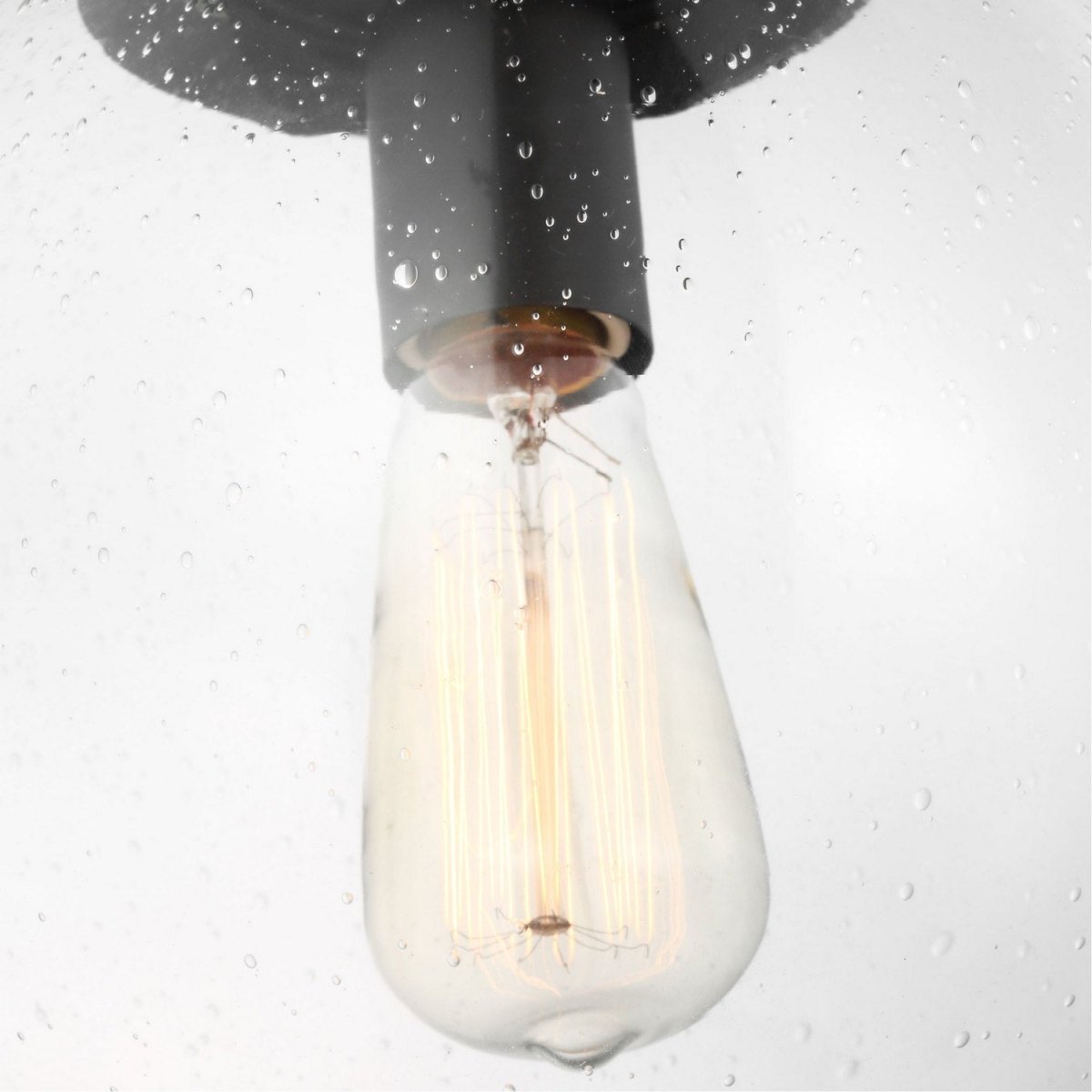 Mini-suspension Leo - Hanging Globe - Satin Brass Clear Seeded 14 by Visual Comfort Studio | Luminaires & cie