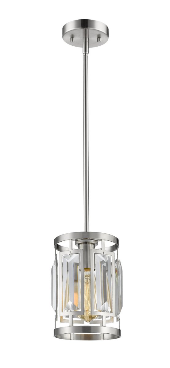 Mini-suspension Mersesse - Nickel brossé 5 1/2" by Z-Lite | Luminaires & cie