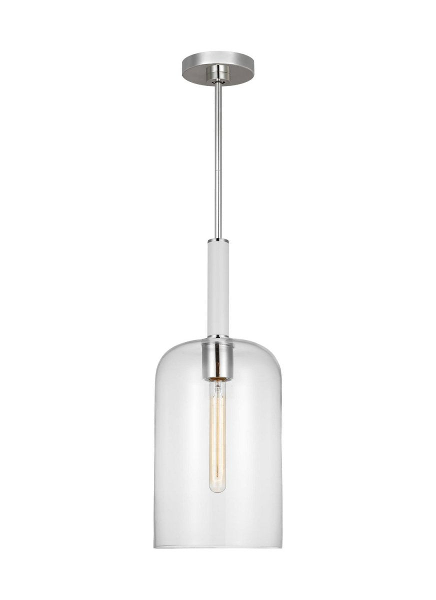 Mini-suspension Monroe - Nickel poli 8 3/4" by Visual Comfort Studio | Luminaires & cie