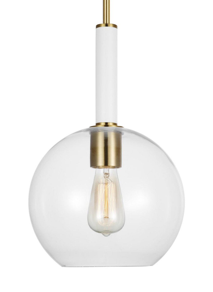 Mini-suspension Monroe - Nickel poli 10 3/8" by Visual Comfort Studio | Luminaires & cie