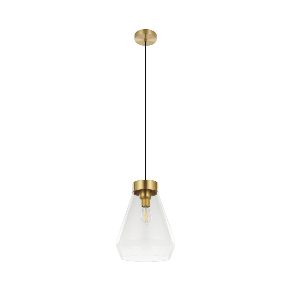 Mini suspension Montey - Or brossé 12" by Eglo | Luminaires & cie