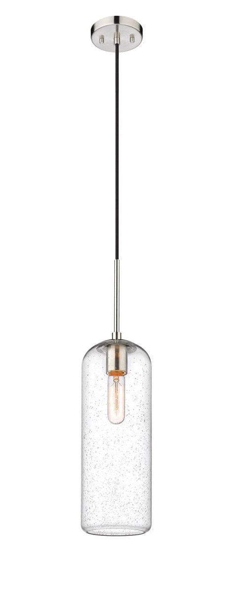Mini-suspension Monty - Nickel brossé Grené transparent 22" by Z-Lite | Luminaires & cie