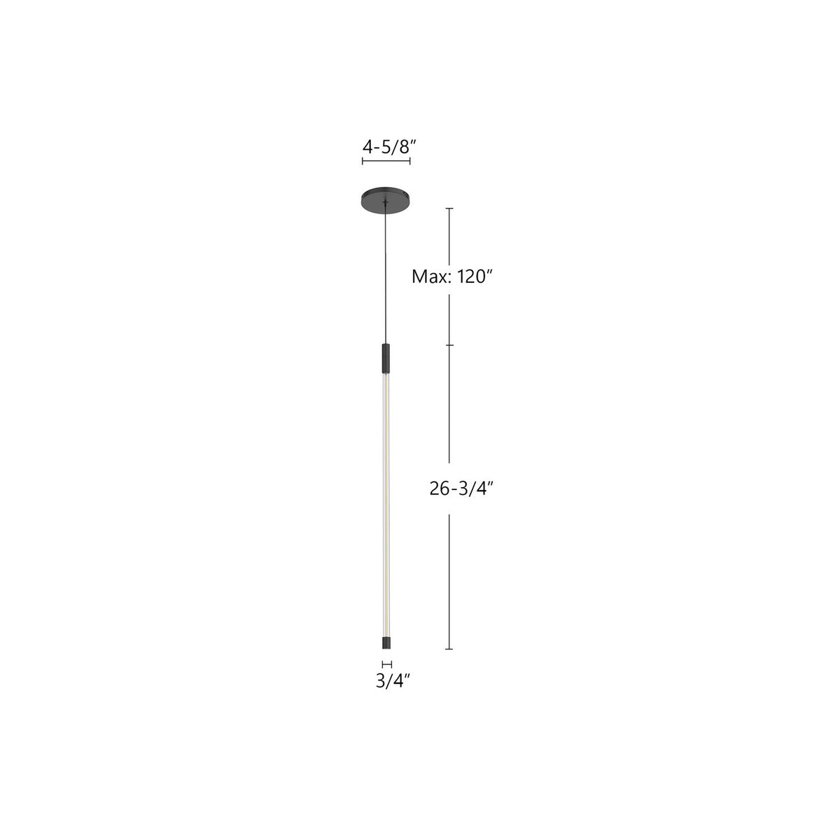 Mini-suspension Motif Noir, 26 3/4" – vue 2