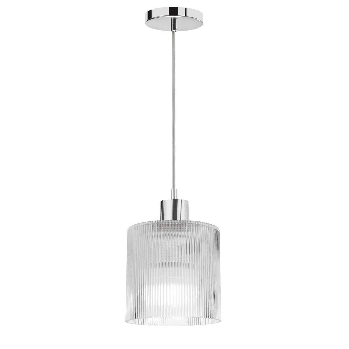 Mini-suspension Nadine Transparent / Chrome poli – Dainolite