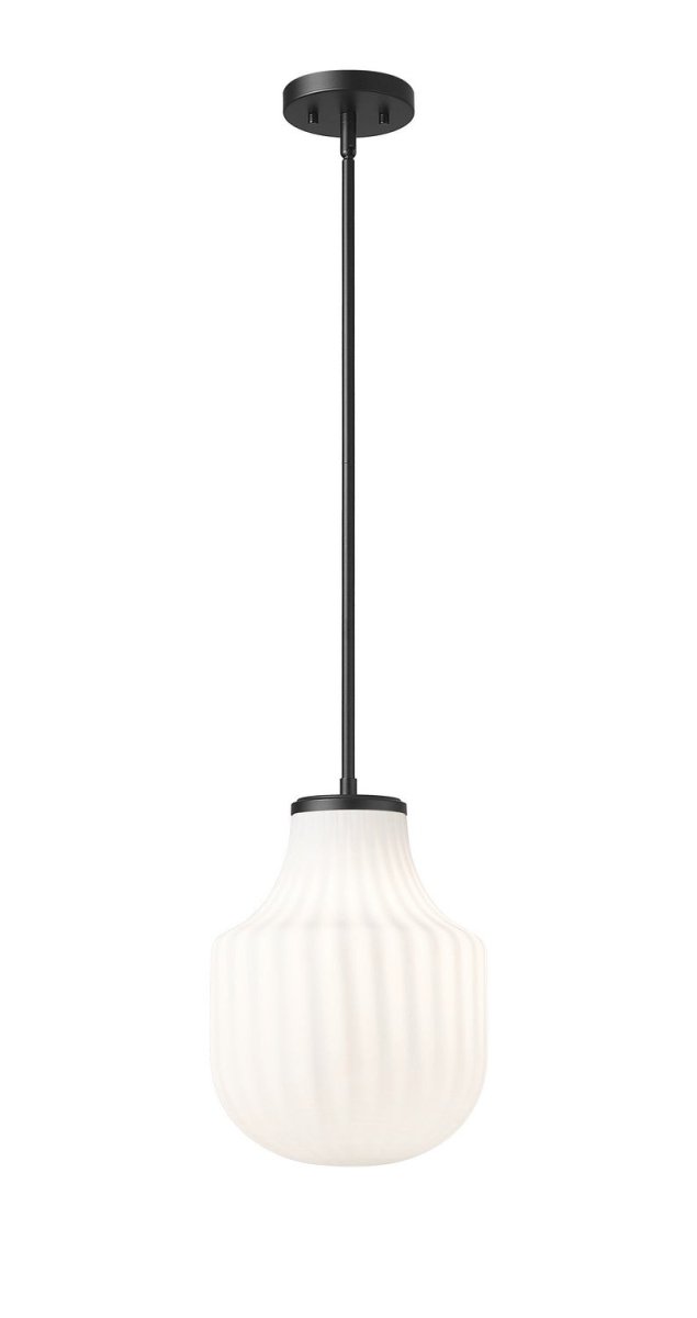 Mini-suspension Newbury - Noir mat 10" by Z-Lite | Luminaires & cie