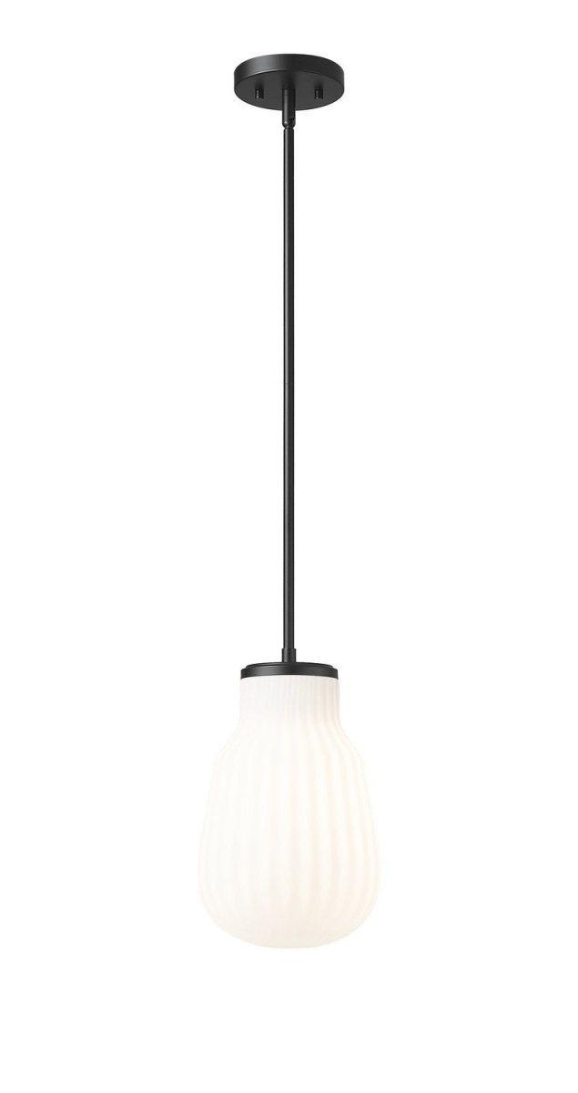 Mini-suspension Newbury - Noir mat 8" by Z-Lite | Luminaires & cie