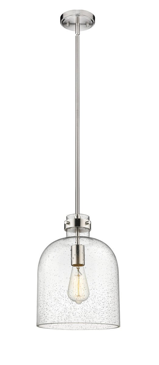 Mini-suspension Pearson - Nickel brossé Grené transparent by Z-Lite | Luminaires & cie