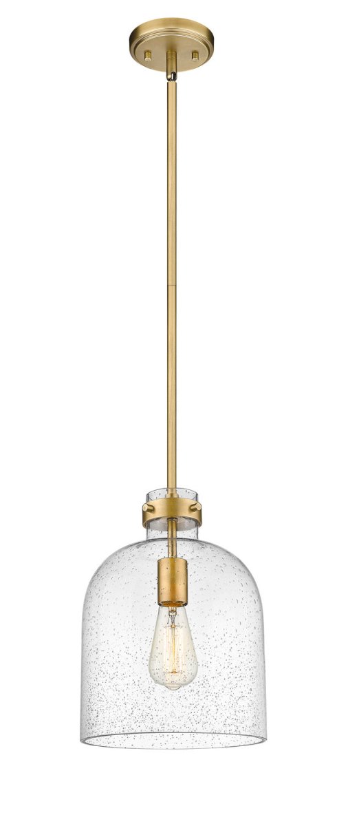 Mini-suspension Pearson - Laiton frotté Grené transparent by Z-Lite | Luminaires & cie
