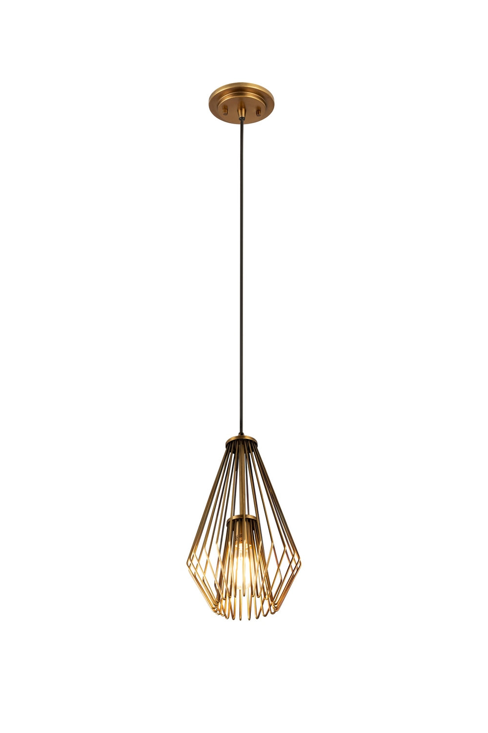 Mini-suspension Quintus Laiton frotté – vue 6