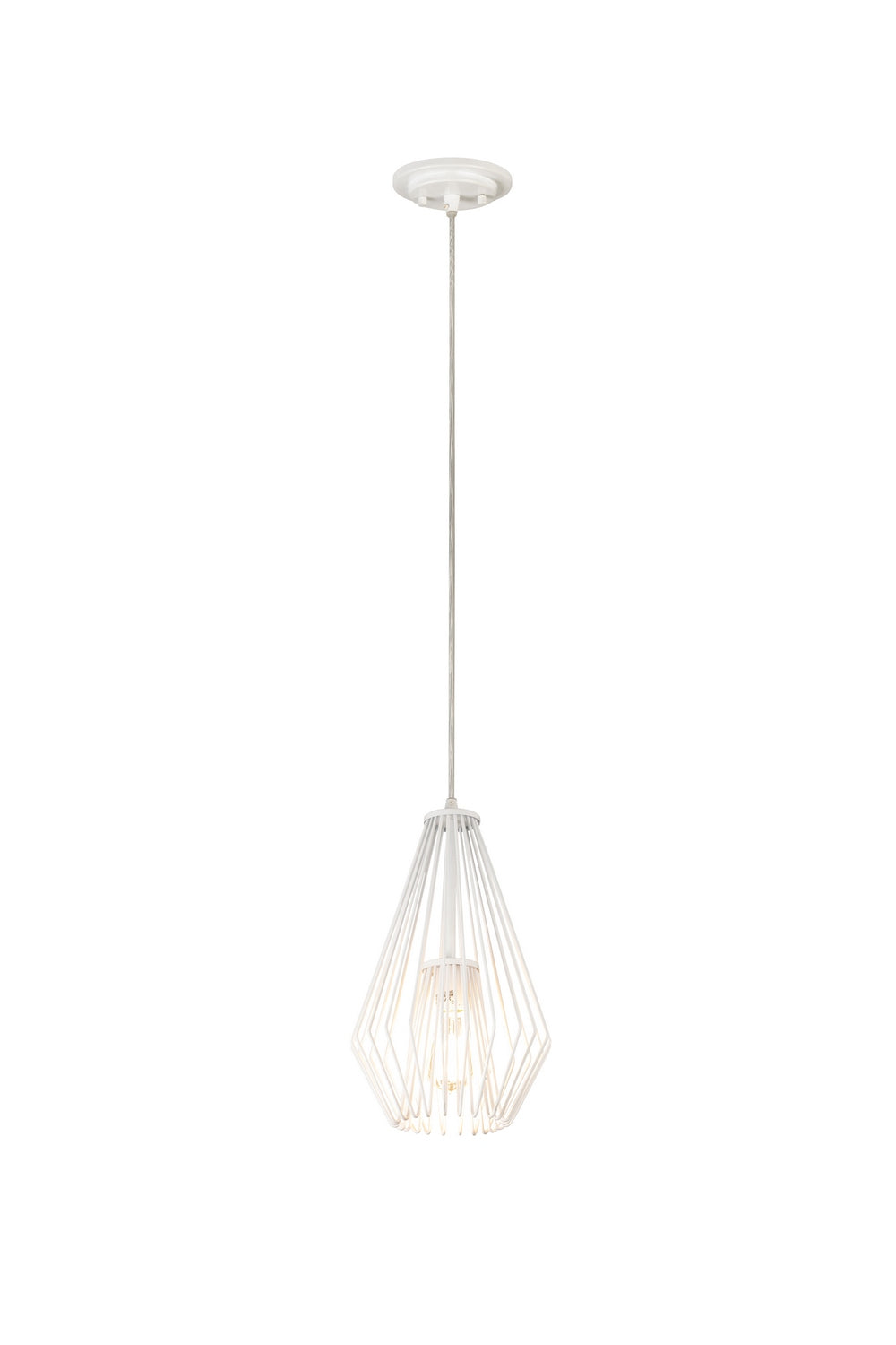 Mini-suspension Quintus Blanc brillant – vue 4