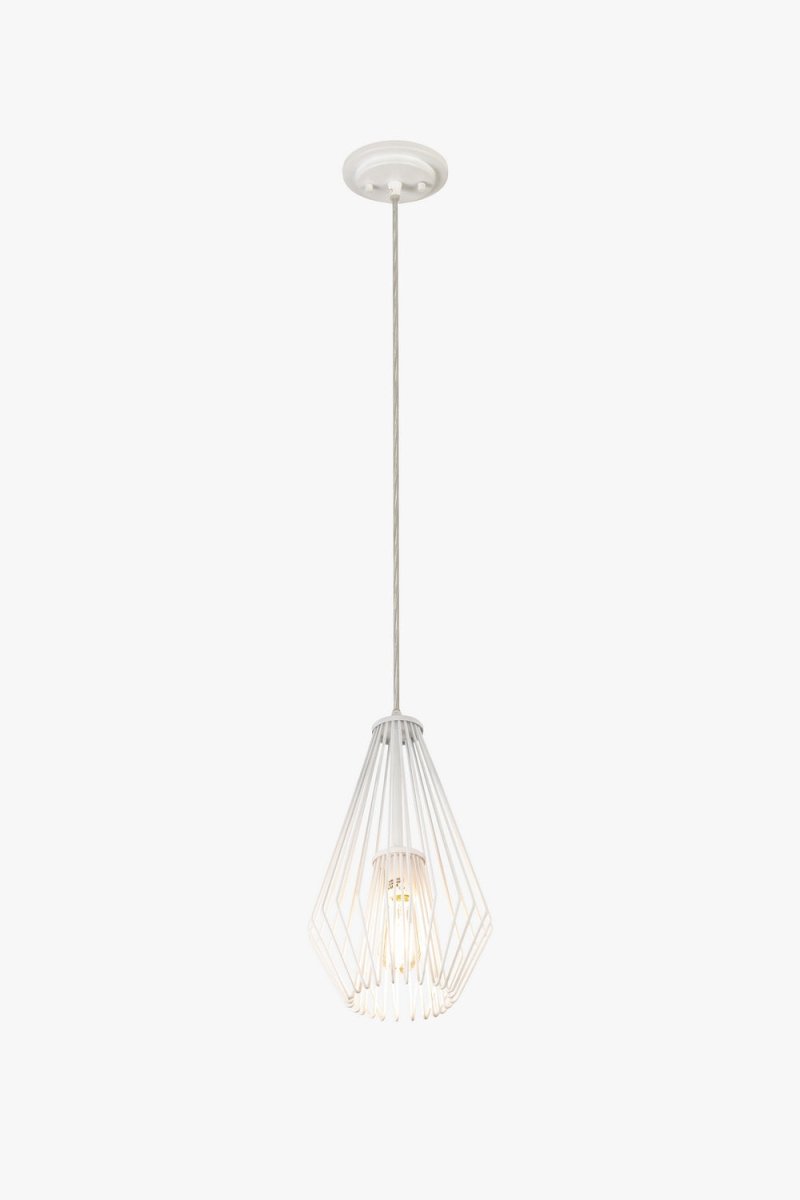 Mini-suspension Quintus - Blanc brillant by Z-Lite | Luminaires & cie