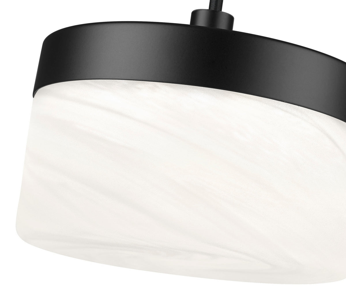 Mini-suspension Renaud Noir mat, 6 3/4" – vue 3