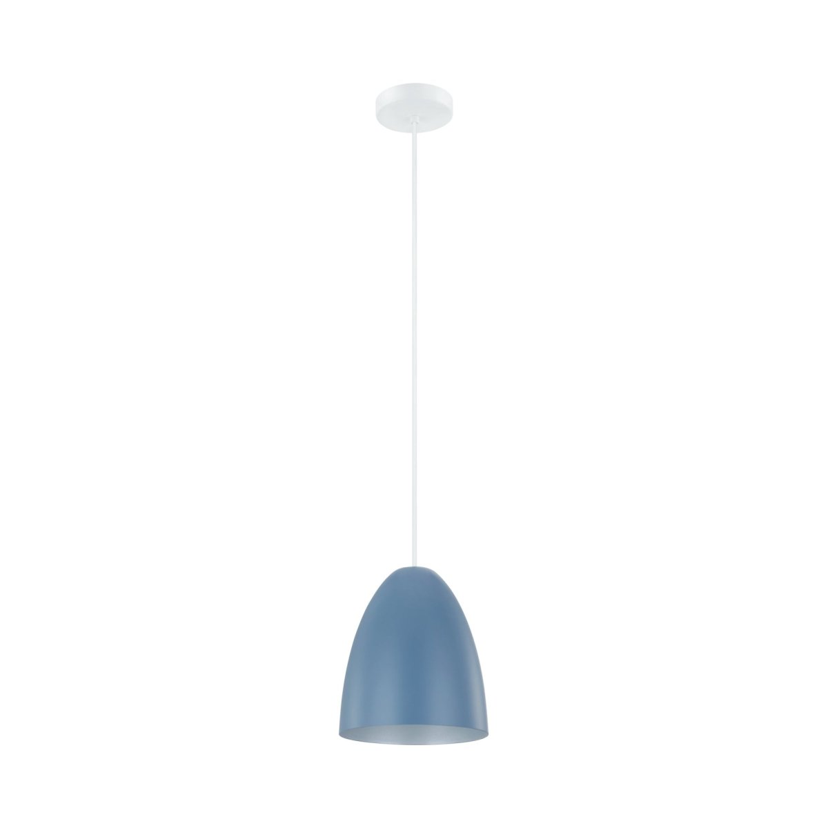 Mini suspension Sarabia - P - Bleu foncé pastel et argent by Eglo | Luminaires & cie