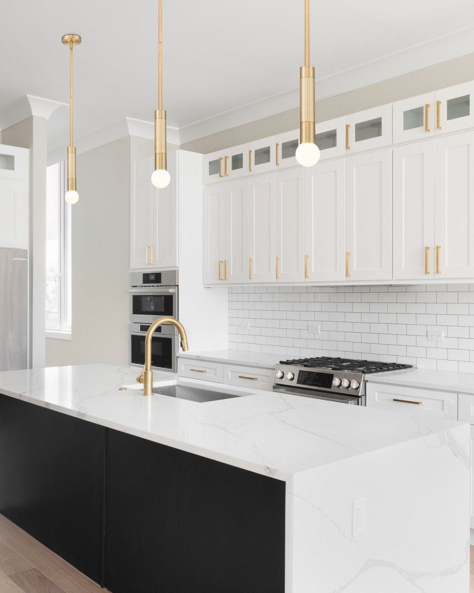 Mini-suspension Stari - Or moderne Tige by Z-Lite | Luminaires & cie