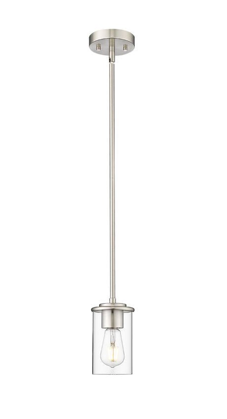 Mini-suspension Thayer - Nickel brossé 1 by Z-Lite | Luminaires & cie