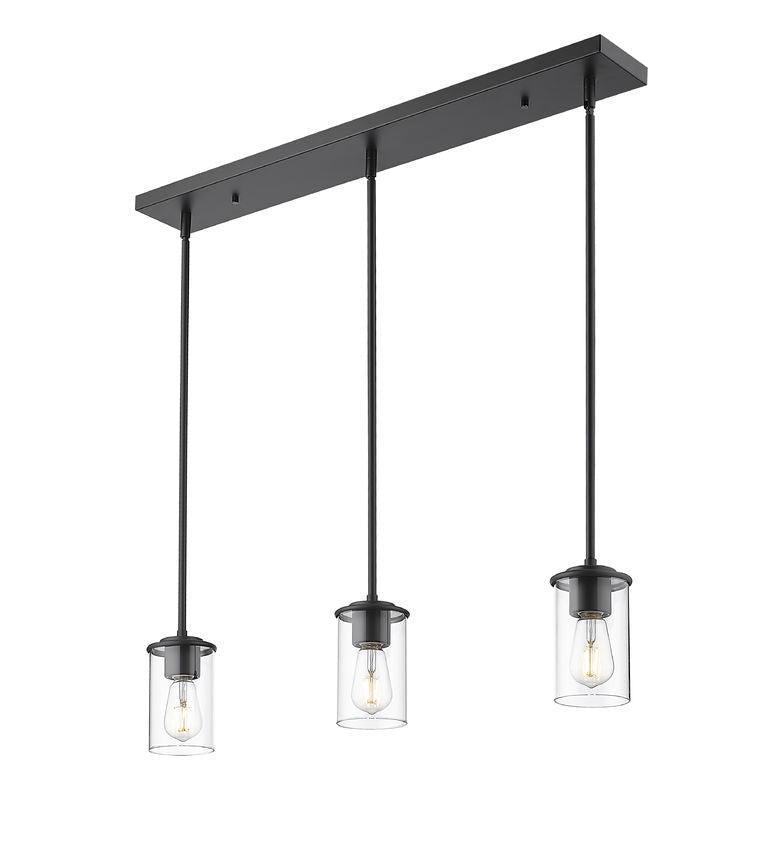 Mini-suspension Thayer - Noir mat 1 by Z-Lite | Luminaires & cie
