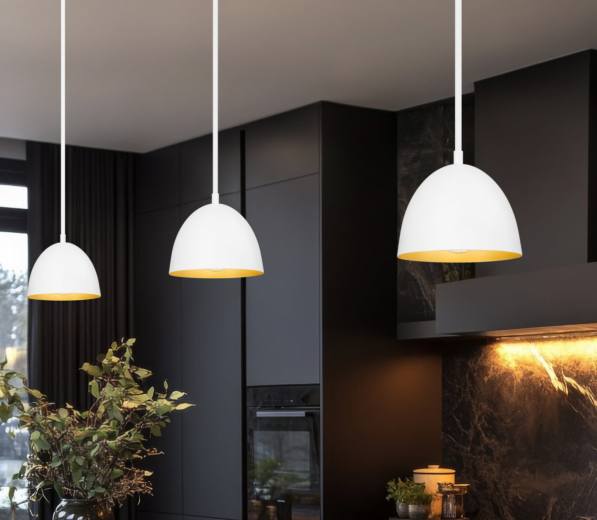 Mini-suspension Vega Blanc mat – vue 8