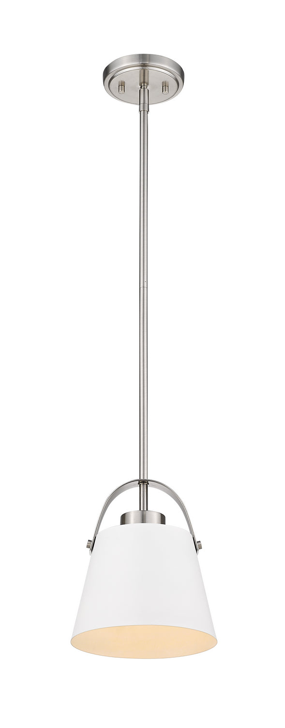 Mini-suspension Z-Studio Blanc mat + Nickel brossé – vue 2