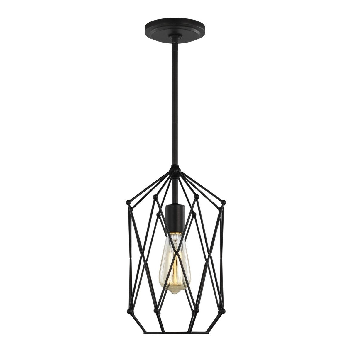 Mini-suspension Zarra - Noir minuit by Visual Comfort Studio | Luminaires & cie