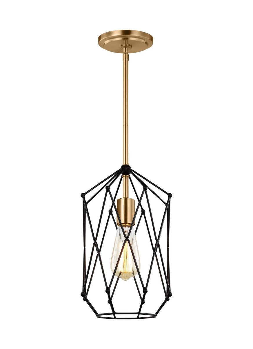 Mini-suspension Zarra - Laiton satiné by Visual Comfort Studio | Luminaires & cie