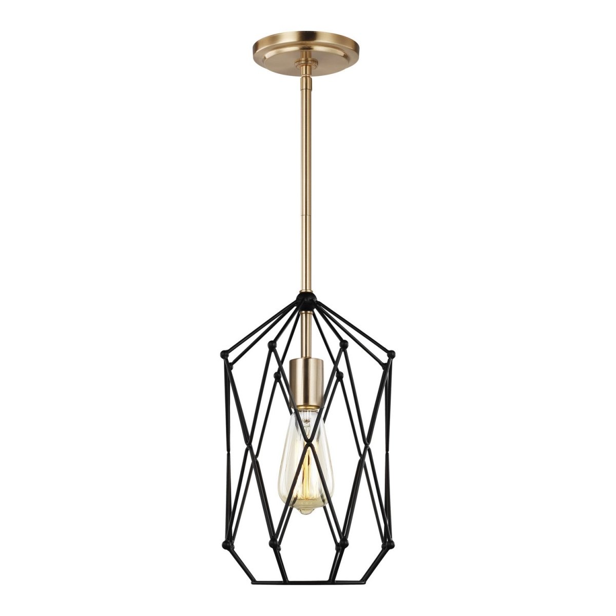 Mini-suspension Zarra - Laiton satiné by Visual Comfort Studio | Luminaires & cie