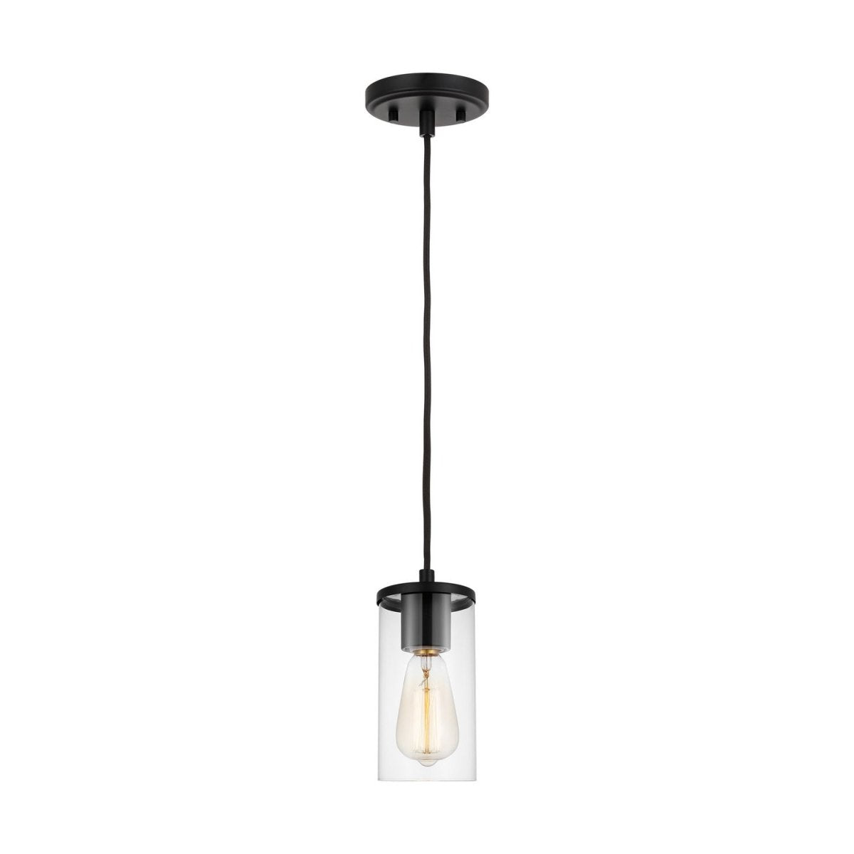 Mini-suspension Zire - Noir minuit 4" by Visual Comfort Studio | Luminaires & cie