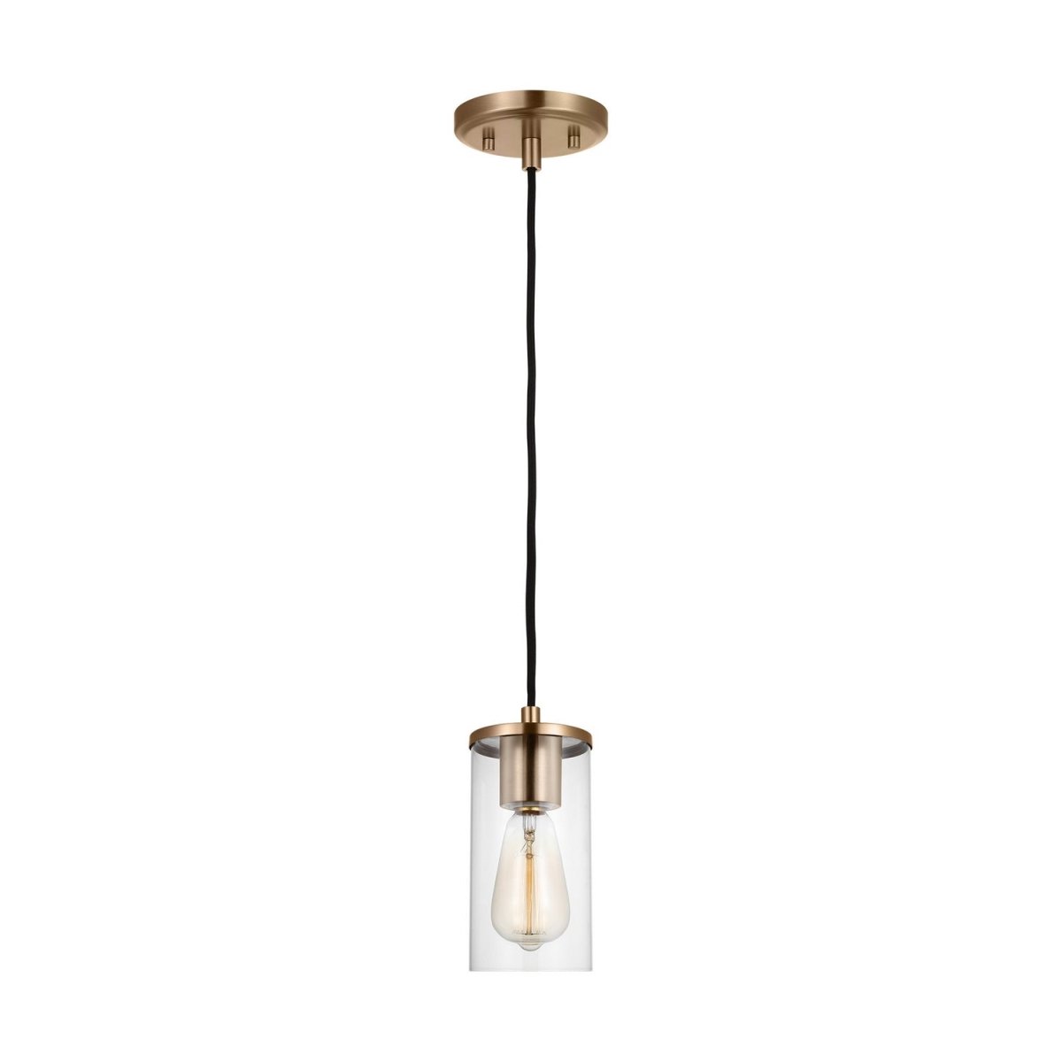 Mini-suspension Zire - Laiton satiné 4" by Visual Comfort Studio | Luminaires & cie