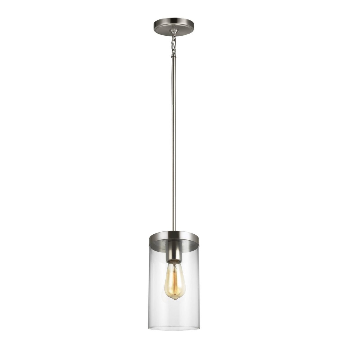 Mini-suspension Zire - Nickel brossé 6" by Visual Comfort Studio | Luminaires & cie