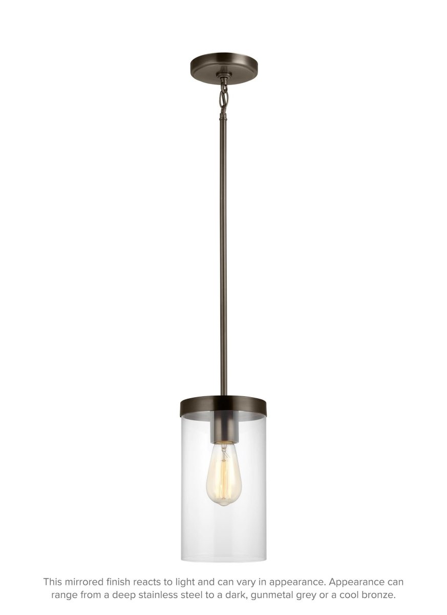 Mini-suspension Zire - Nickel brossé 6" by Visual Comfort Studio | Luminaires & cie