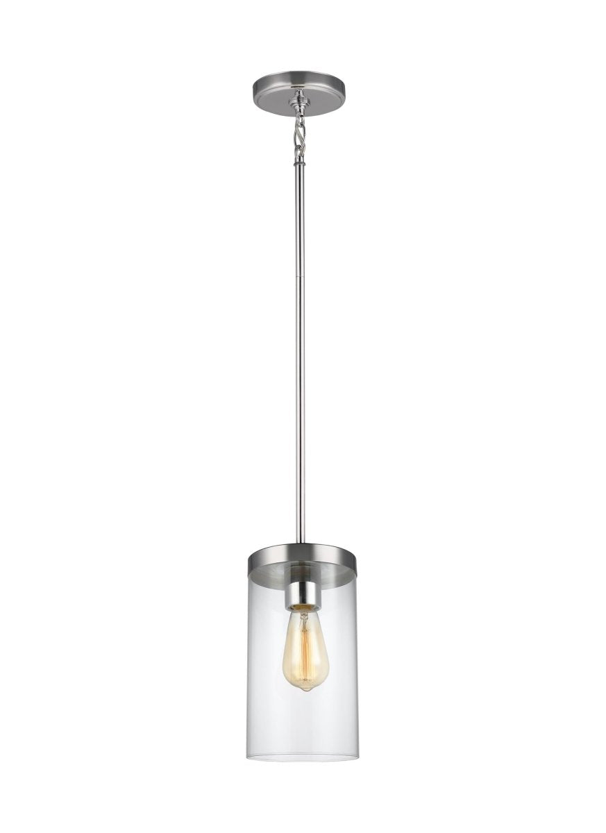 Mini-suspension Zire - Nickel brossé 6" by Visual Comfort Studio | Luminaires & cie