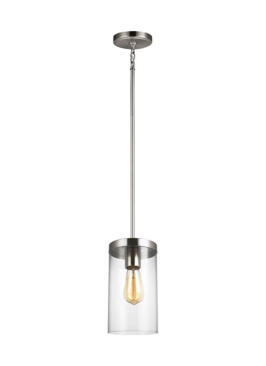 Mini-suspension Zire - Nickel brossé 6" by Visual Comfort Studio | Luminaires & cie