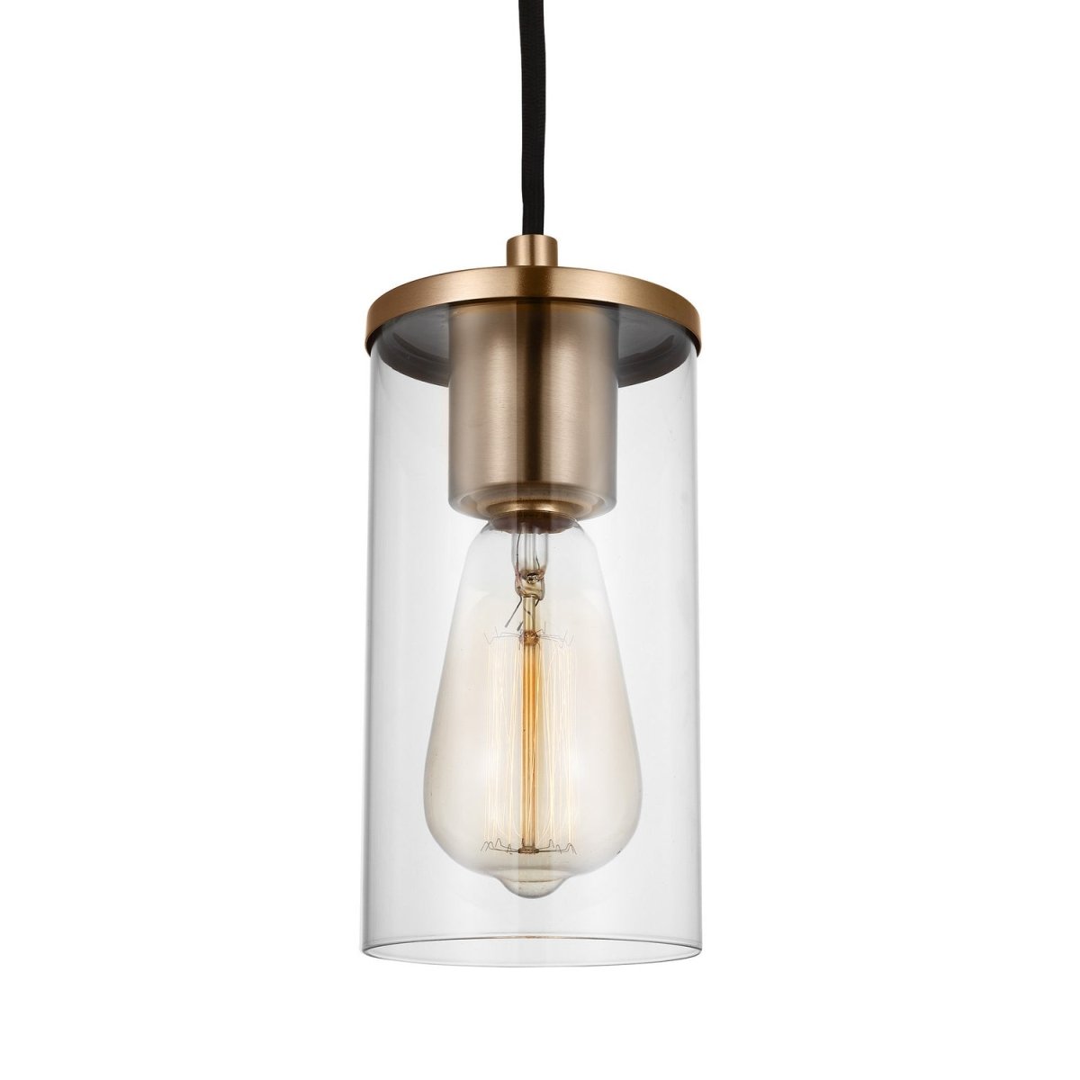 Mini-suspension Zire - Nickel brossé 6" by Visual Comfort Studio | Luminaires & cie
