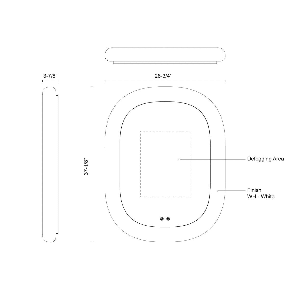 Miroir de vanité Float - by Kuzco Lighting | Luminaires & cie