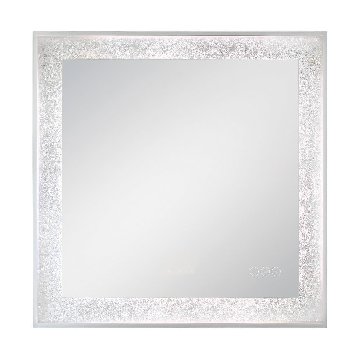 Miroir éclairant Anya Argent anodisé, 32" – Eurofase