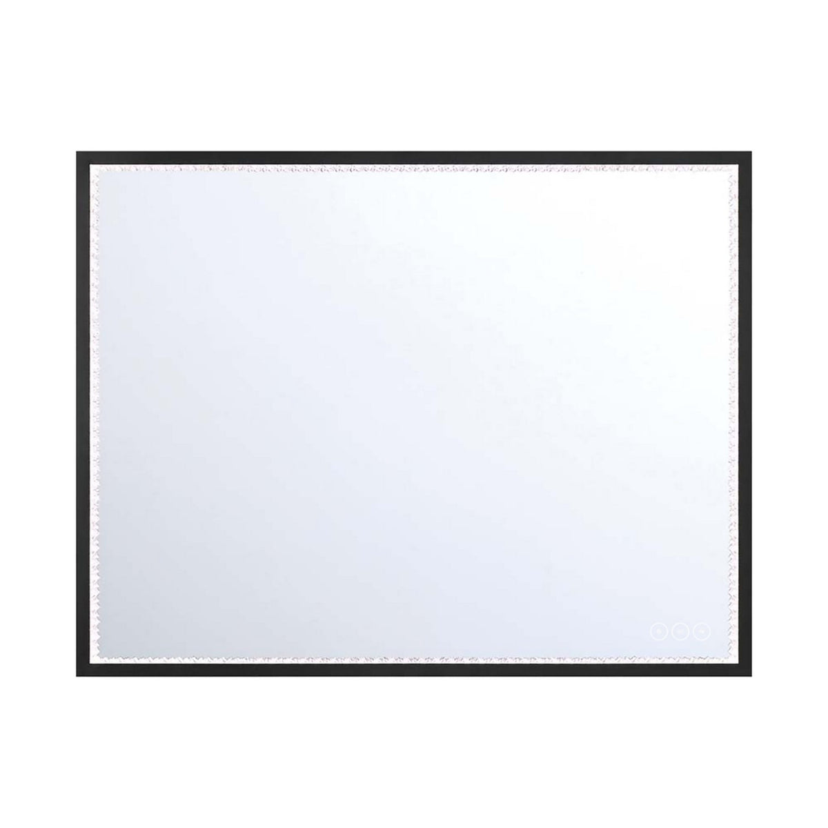 Miroir éclairant Cerissa Noir anodisé, 28" – Eurofase